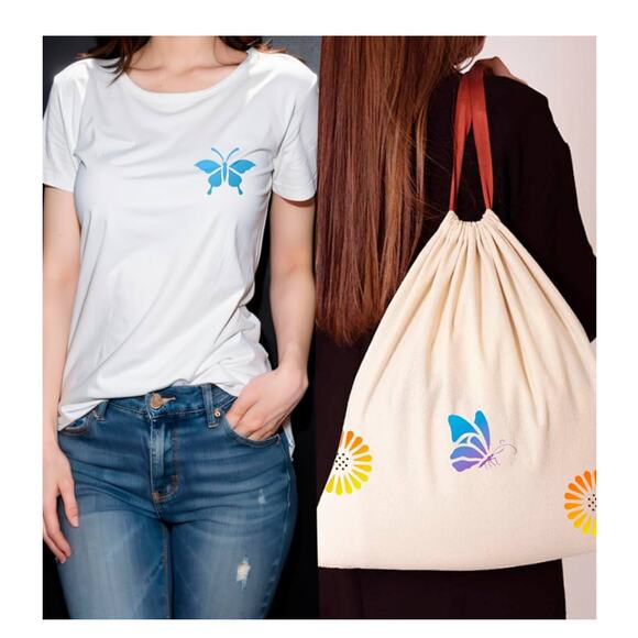 60pcs Floral Painting Templates, Reusable 3” Flower Butterfly for Wood Canvas - Picture 4 of 6